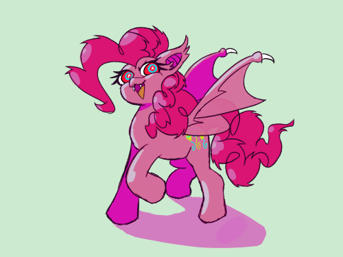 pertdegert:bat pinkie doodle i did for halloween and forgot to post on tumblr whoopsies