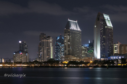 San Diego Skyline by Wickerpix