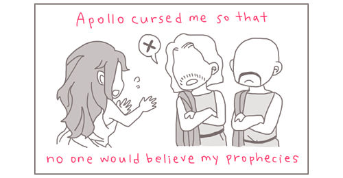 fozmeadows:16ruedelaverrerie:Hit him where it hurts, Cassandra! (Apollo is the WORST.)THIS IS THE BE