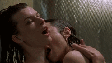 Porn photo Milla Jovovich & Sarah Strange - .45