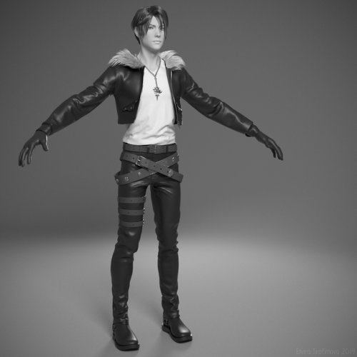  My baby Squall for Character Modeling class at Gnomon.Not perfect and not finished, but a good star