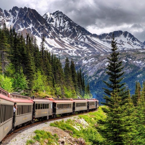 One of the best train rides in the world is the White Pass &amp; Yukon Railroad, which goes from Ska