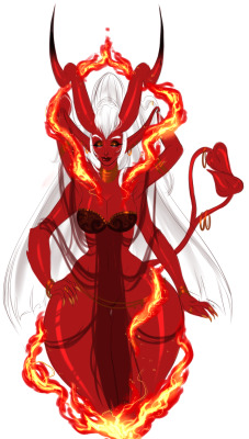 Steffydoodles:  Drawlloween Day 2: Devil   Thought I Would Reblog Some Older Designs