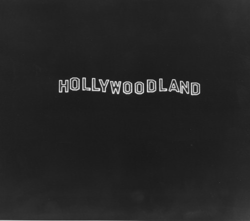 maudelynn:  The Hollywoodland Sign at Night, c.1925 Courtesy Los Angeles Public Library, Security Pa
