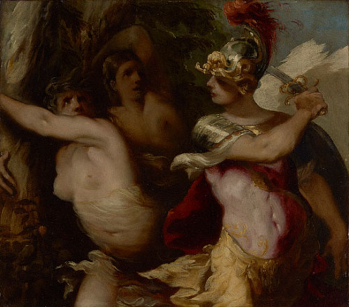 classic-art:Rinaldo’s Conquest of the Enchanted ForestFrancesco Maffei, c. 1650-1655