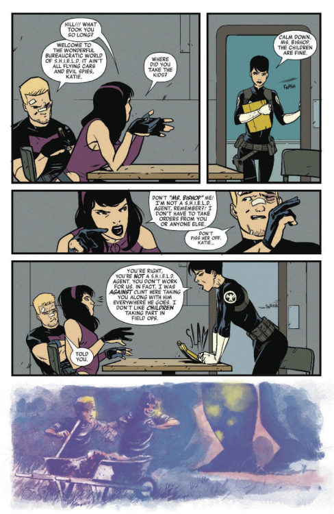 Preview for All New Hawkeye #03, by Jeff Lemire &amp; Ramon Perez What makes a hero and what breaks 