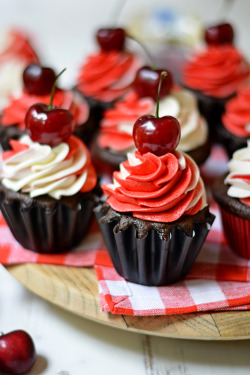 confectionerybliss:  Bourbon Black Forest Cupcakes | BFFF