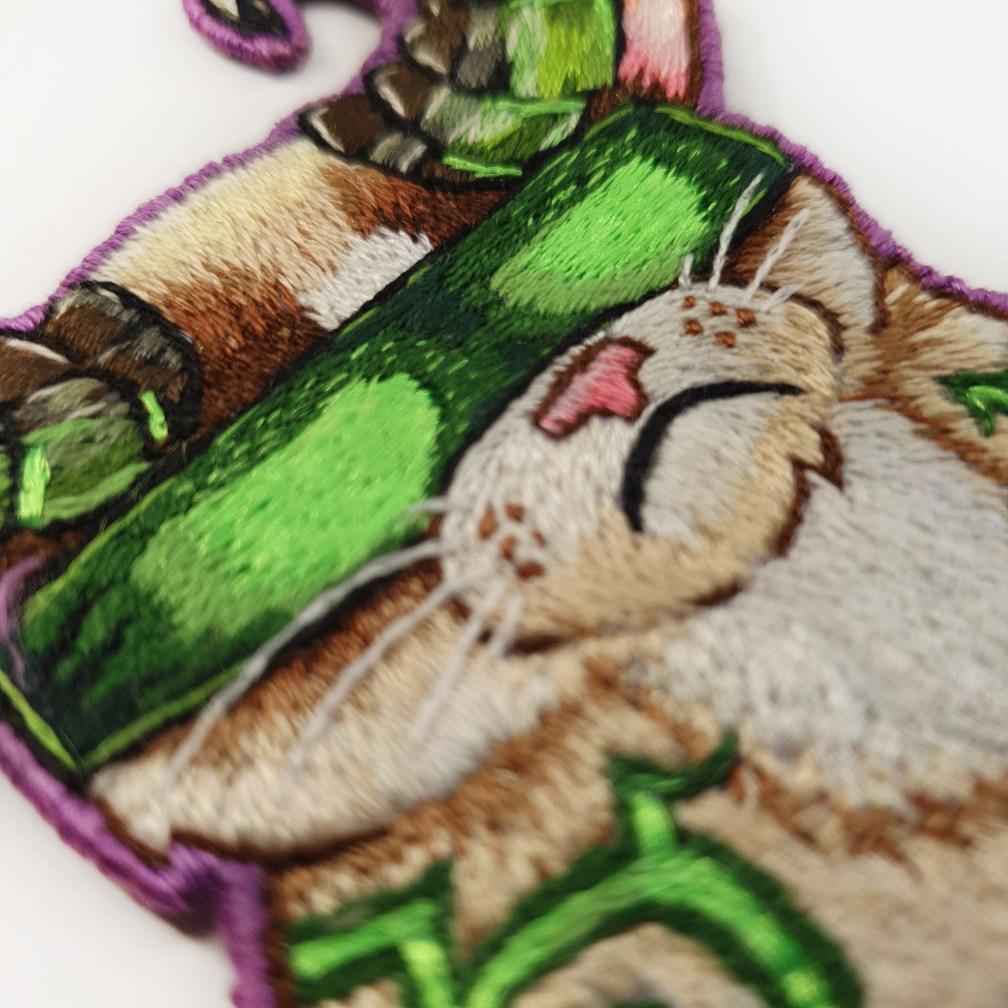 my-embroidery:Hand embroidery | World of Warcraft | Cat Illidan Stormrage