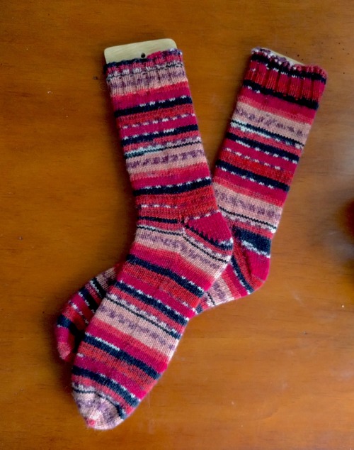 Fireplace Socks.I actually finished these around the middle of November, but since they were a Chris