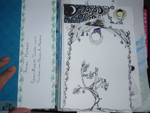 *points Up* This Is The Front Of The Sketchbook Ive Been Carrying Around With Me For About 1 To 2 Years