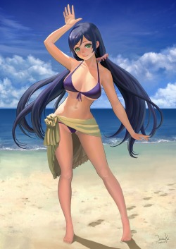 zan66:  bikini cleavage lasterk love live! swimsuits toujou nozomi | yande.re 