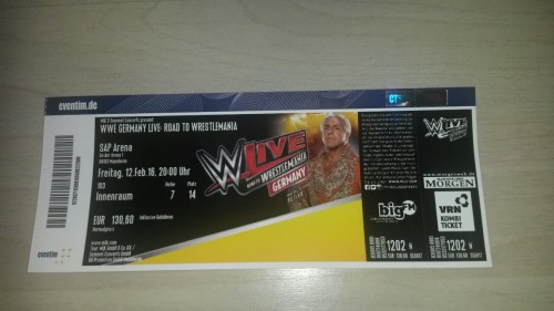 WWE will come to Germany in February 2016 &amp; guess who bought a ringside ticket? - ME! So excited