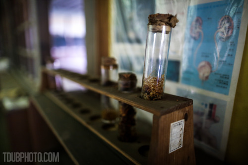 Science class at a forgotten schoolhouse in Japan.