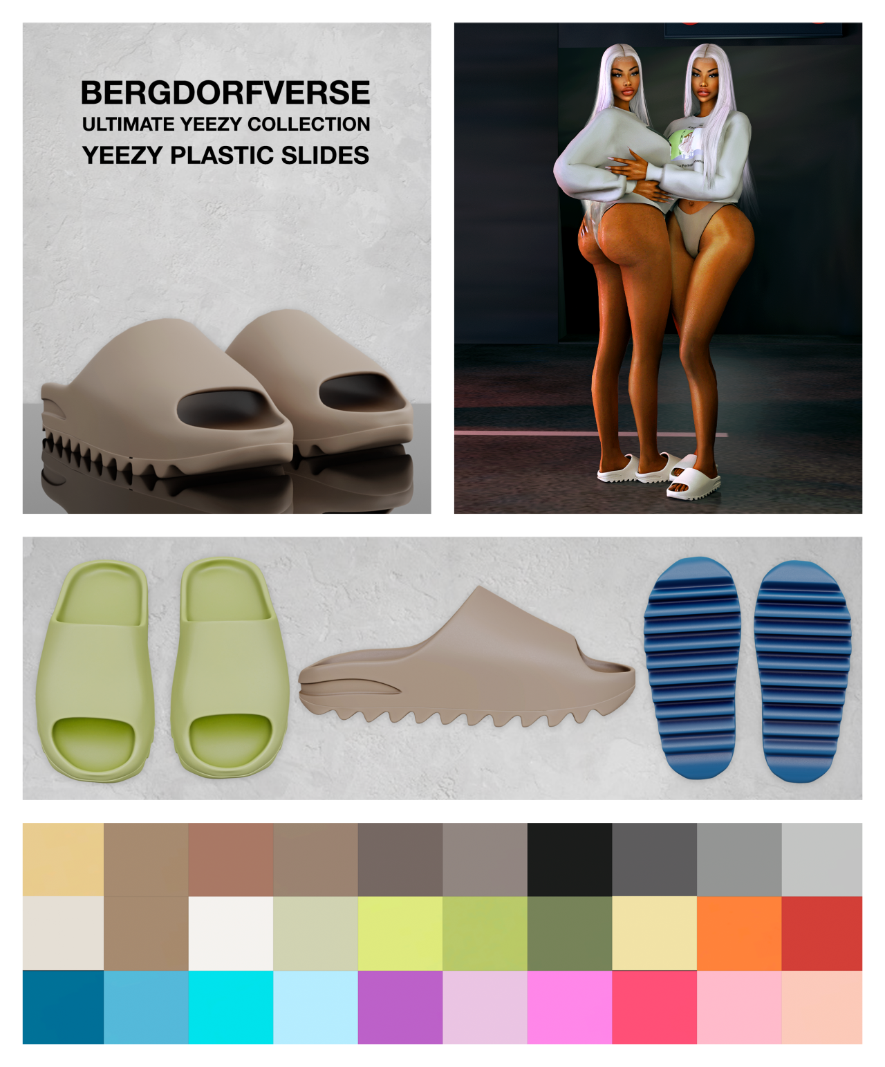 skylle opbevaring overskydende Afrosimtric Sims CC finds — bergdorfverse: The Ultimate Yeezy Collection:...