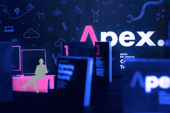 Year 2 / EXHIBITION DESIGN: Apex, Open Day exhibition for new programme at IADT. Client: Creative Media Technology, IADT. Designers: Stephanie Connolly, Ruairi Crawley, Sussannah O’Huadhaigh
Designers are asked to design a exhibition promoting a new...