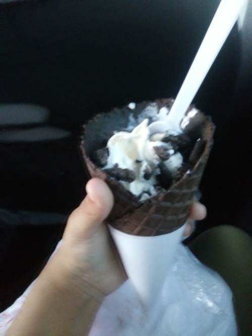 I Know Its Not Tangled Related But I Just Got The New Oreo Double Stuff Waffle Cone And I Highly Recommend