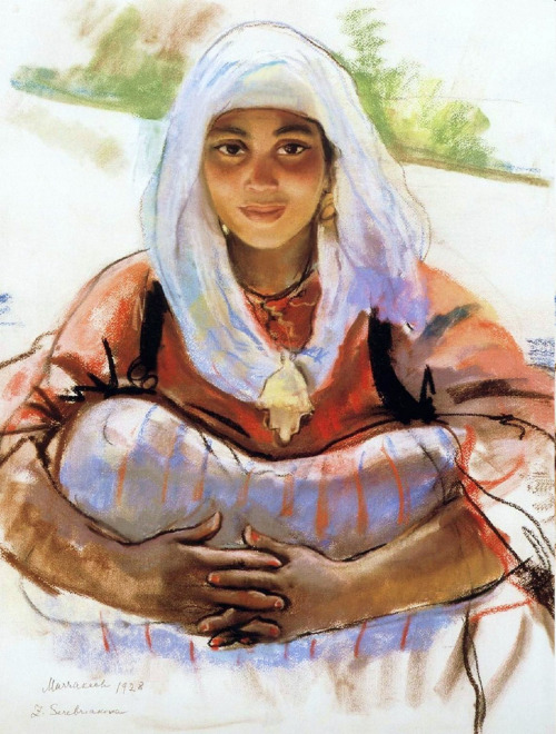 jade-sea-dragon-blog: Zinaida Serebriakova (Russian, 1884 - 1967):Marrakech, 1928  Molodogo Marokkan