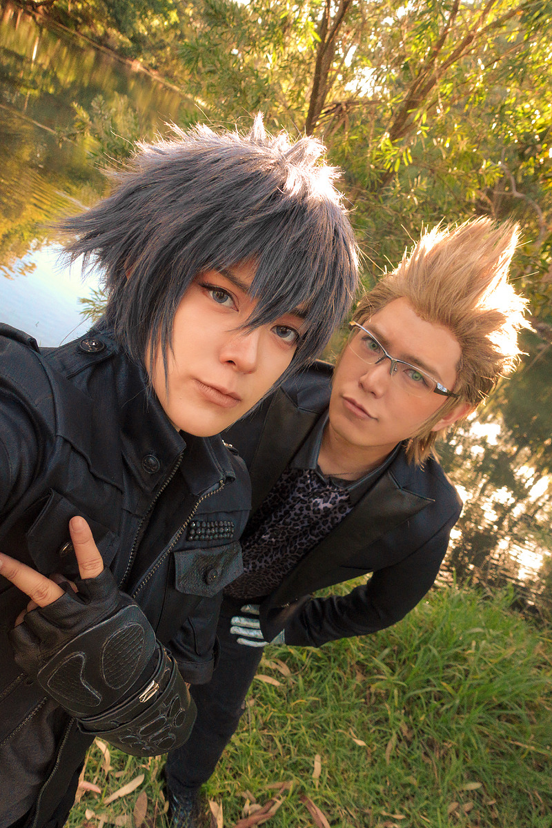 behindinfinity:  Talk about backseat fishingFinal Fantasy XV cosplayNoctis ◆ Jin @jin.behindinfinity Ignis