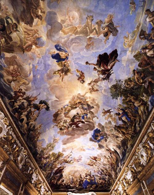 artist-luca-giordano: Decorative Ceiling (Palazzo Medici Riccardi), 1686, Luca Giordano