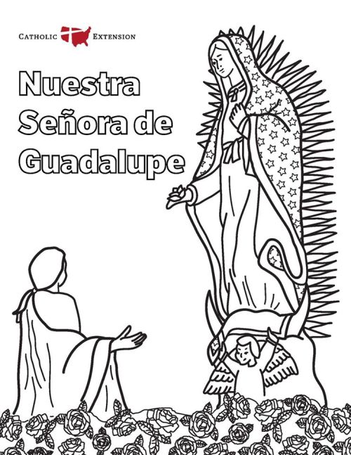 In honor of Our Lady of Guadalupe, here’s a fun coloring page for families and kids! Visit this link
