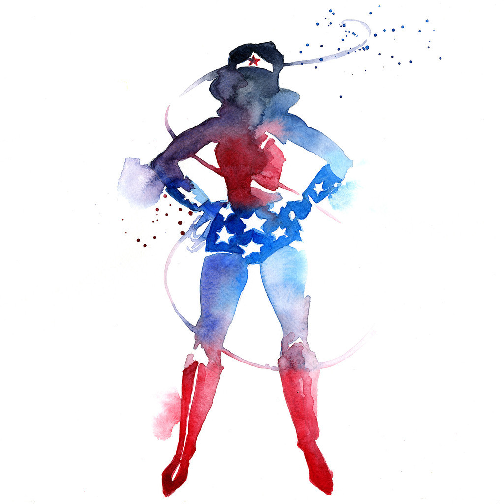 league-of-extraordinarycomics: Superhero watercolors  By  Blule 