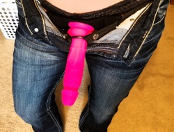 wetspot87: selfshotstrapon:   stillnotonthetest:   wetspot87:  wetspot87:  Home alone with Hot Pink a Dink…….who wants a ride….. part II  Thx all 7,000+ followers repost the pegging lifestyle  Jeans and a girlcock have to rank up their with my ATF