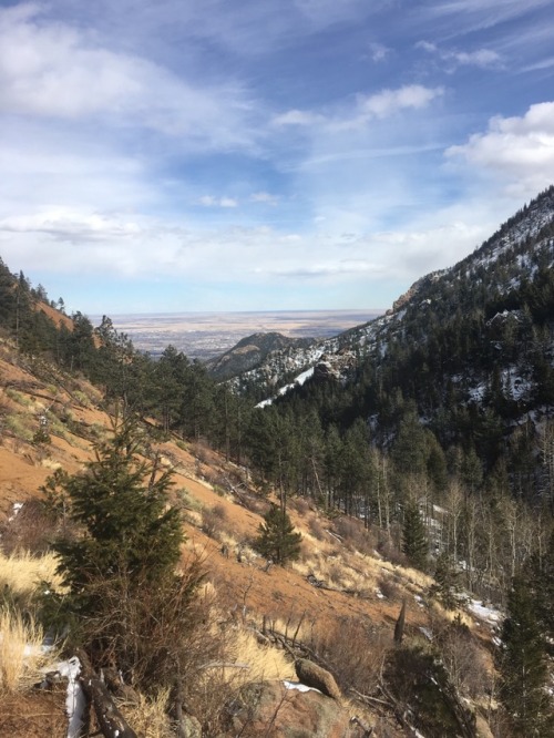 Spent a little time on some familiar trails in Cheyenne Canyon/part of the Pikes Peak Ultra course t