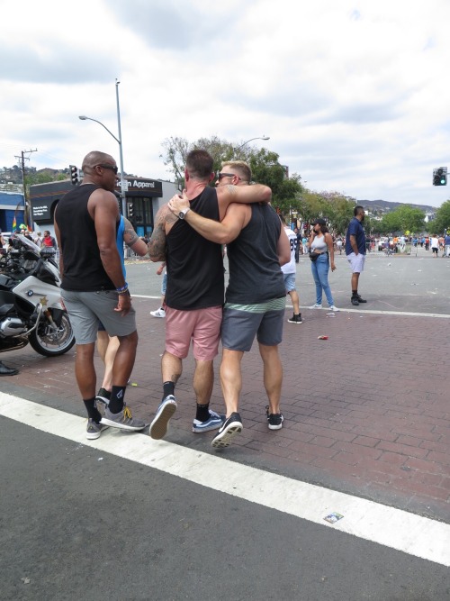 wehonights:  Sexy man Paul Wagner & his friends at LA Pride
