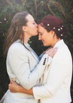 confused-lezbo:  adorablelesbiancouples:  Yesterday I married the most amazing person. Never have I loved the way I love this woman.  My best friend, my love, my life.