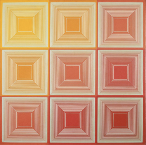 spacecamp1:Richard Anuszkiewicz, Texas Red, 1969, Acrylic on canvas