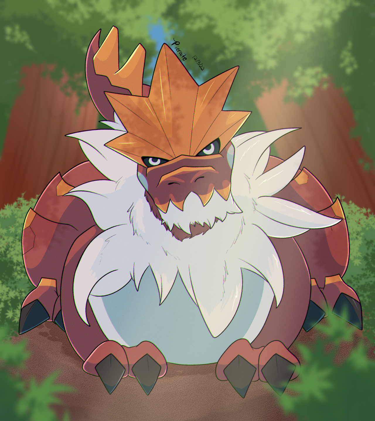 A Tyrantrum in the forest