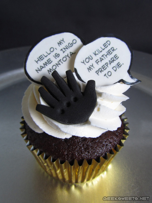 heyytherecupcake:Princess Bride Cupcakes from Geek Sweets 