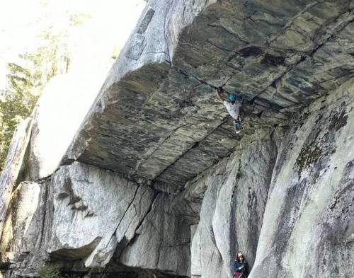 Will have to give the zombie roof another try next time #squamish #climbing (at Squamish, British Columbia)