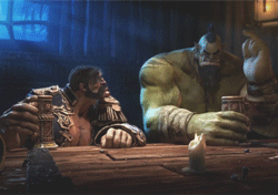 ramavatarama:  wywent: Bottoms up Moments after their encounter with Chen Stormstout