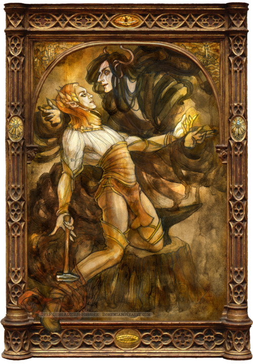 The Seduction of Sauron (Mairon) by Melkor (Morgoth) By Soni Alcorn-Hender Prints and pretty things 