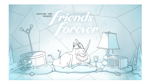 Friends Forever - title carddesigned by Joy Angpainted by Nick Jenningspremieres Thursday, April 16th on Cartoon Network