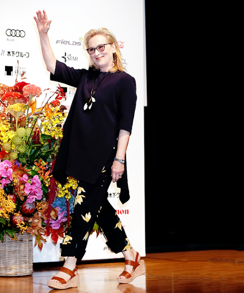 Meryl Streep attends the ‘Florence Foster Jenkins’ press conference as part of the Tokyo
