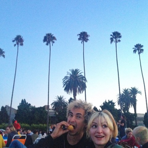 hifromchantal: Movies all nite at the cemetery. #hollywoodforever #cinespia