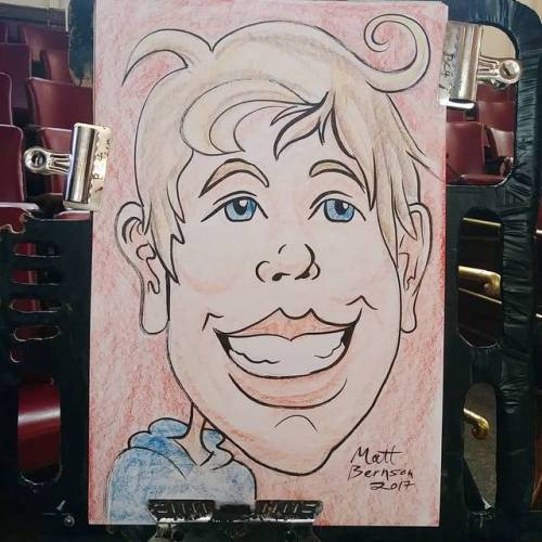 XXX Drawing caricatures at Memorial Hall in Melrose! photo