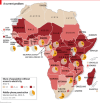 Share of Population without electricity in Africa, 2016.