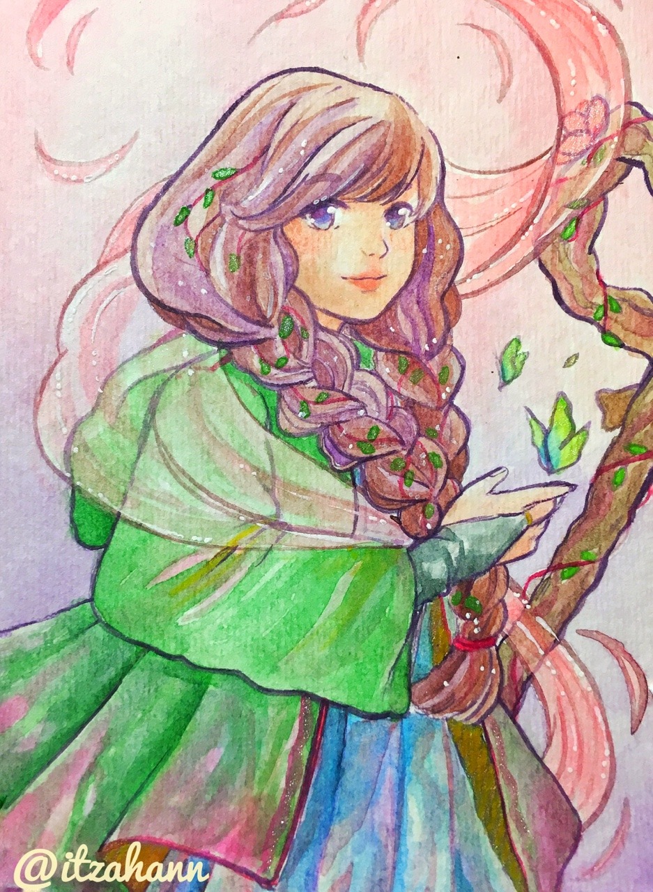 itzahann:  A redraw of my traveling mage character that I made for last year’s