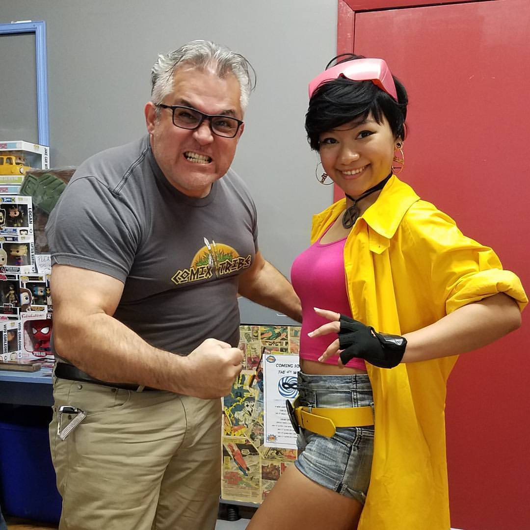 cesarfeliciano: Trying to do my #Logan / #Wolverine impression with #Jubilee she