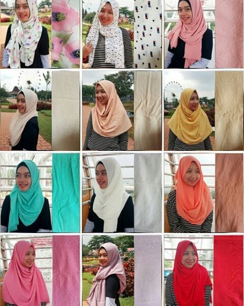 Various type of hijab with premium high quality material? Kindly follow this trustworth instagram account @eries.id @eries.id @eries.id for more information.