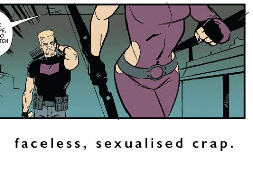 kowabungadoodles:  A lesson in how to frame your characters and how not to frame your characters brought to you by ‘Kate Bishop leaving angrily’.  An artist is a storyteller, theres 100 different ways to tell any one story. Use your tools to add