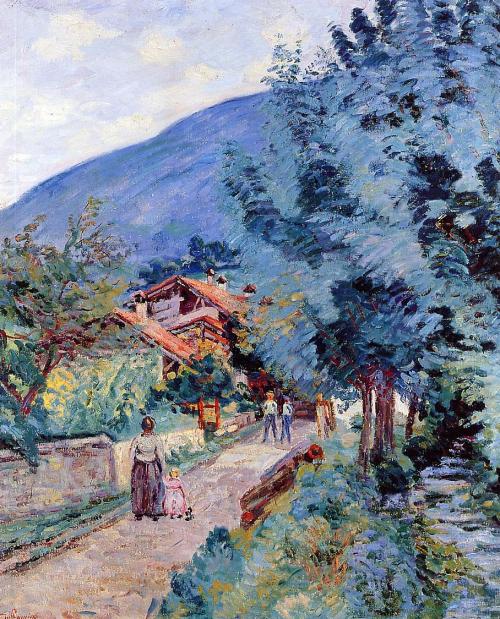 Rue de la Scierie - Pontcharra , Armand Guillaumin 1901Impressionism