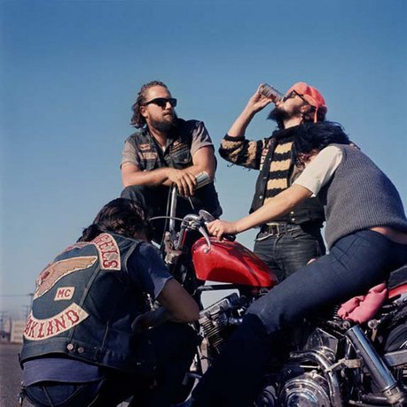 superjointrituals:   Pictures of the Hell’s Angels taken by Hunter S. Thompson 