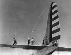 british-eevee: XB-19 getting cleaned at March