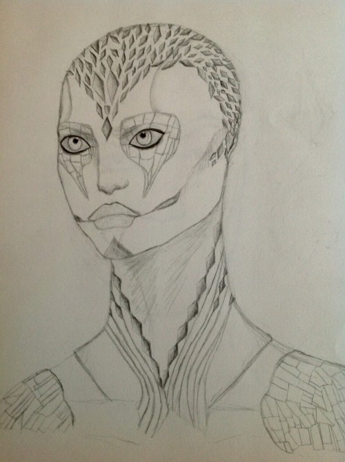 XXX My attempt at sketching a shapeshifting robot. photo