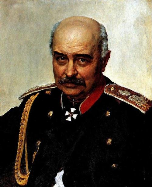 waluroidrage: instoresnearyou: artist-repin: Portrait of general and statesman Mikhail Ivanovich Dra