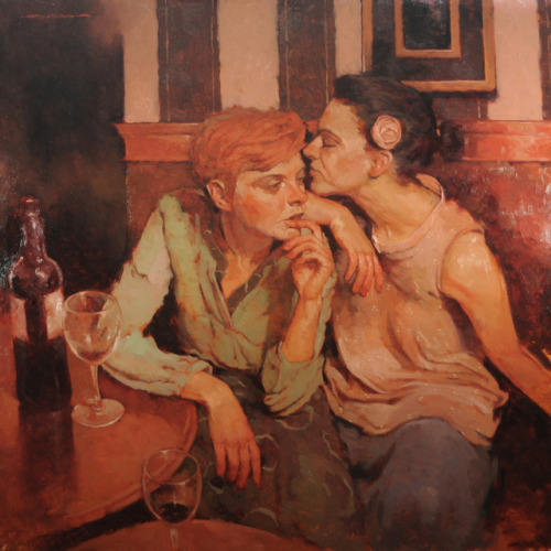 russiacore: Recognising lesbian couples in art gives me a warm feeling. paintings by Joseph Lorusso.